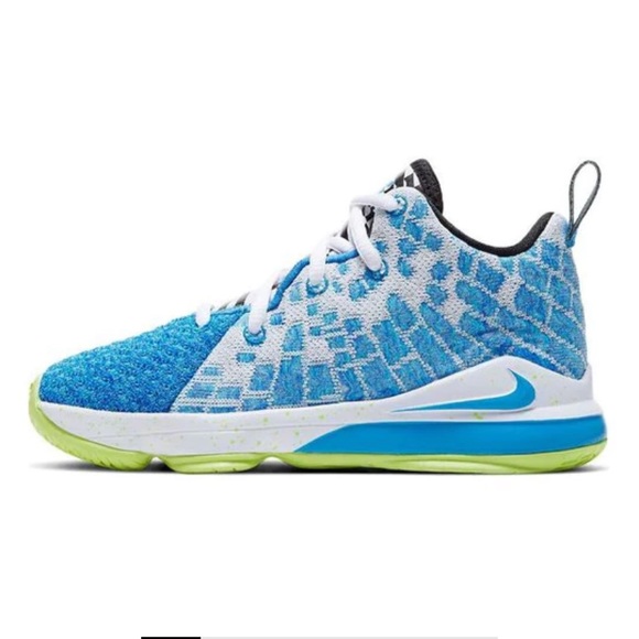 Nike Other - Youth Sz 12C Blue Nike LeBron 17 Sprite Sneakers
